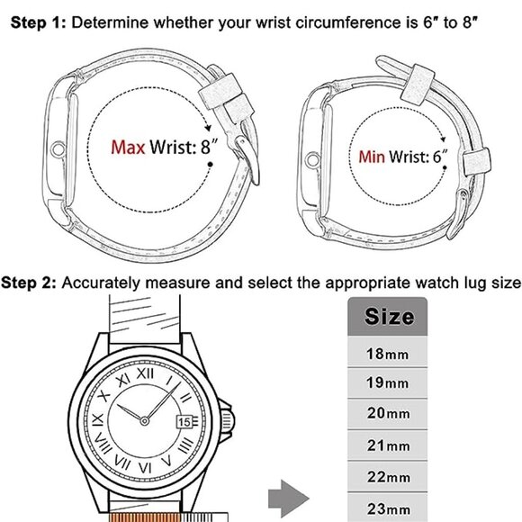 Premium 20mm Quick Release  Leather Band for Garmin Watch 245/645/Vivoactive 5 - Picture 4 of 5